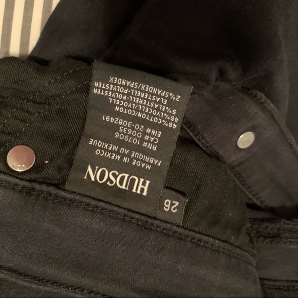 Hudson denim dark wash skinny jeans size 26 - Picture 5 of 5